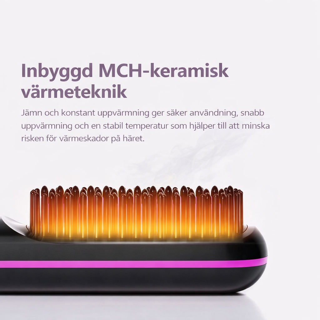 HårLyster™ B1-7 – Stylingborste för kort hår