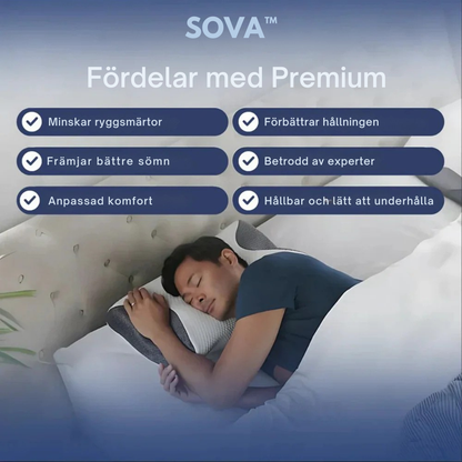 SOVA™ | Sov bättre, vakna piggare – ergonomiskt stöd för nacke och rygg hela natten.