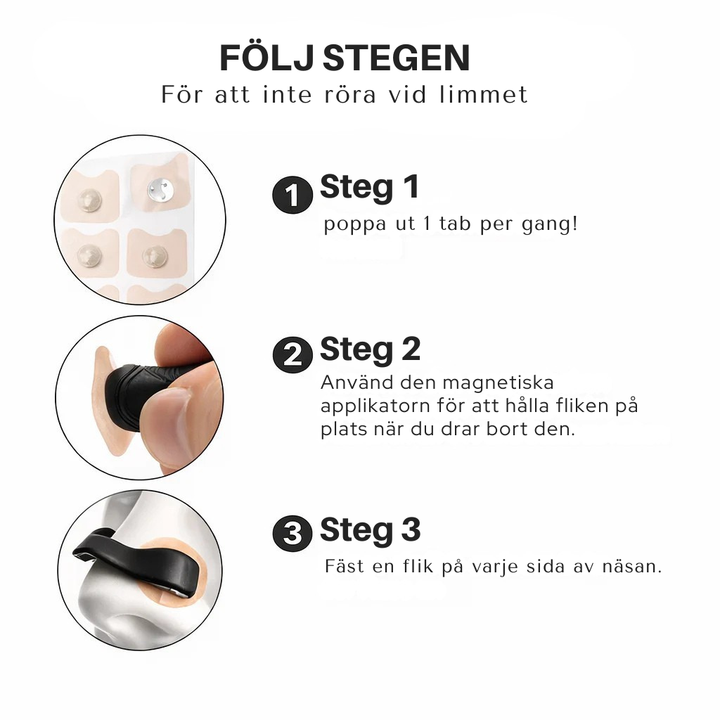 SnoreFri™ magnetiska näsklämmor – Äntligen kan du sova lugnt igen